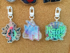 squid squad, wf, and front roe keychains by bugslap